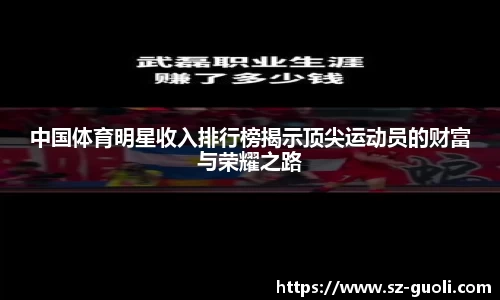 中国体育明星收入排行榜揭示顶尖运动员的财富与荣耀之路