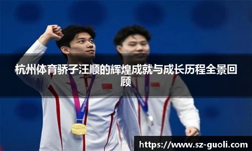 杭州体育骄子汪顺的辉煌成就与成长历程全景回顾